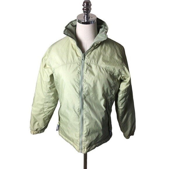 Columbia Core Interchange Jacket Women’s Size Small Green Puffer Reversible - Picture 1 of 6